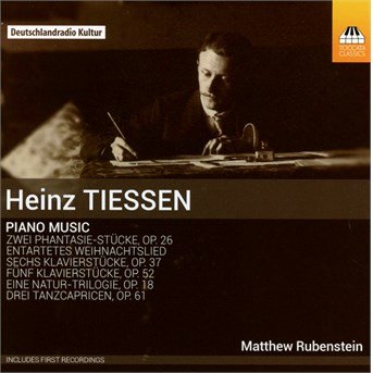 Cover for Tiessen / Rubenstein,matthew · Piano Music (CD) (2015)