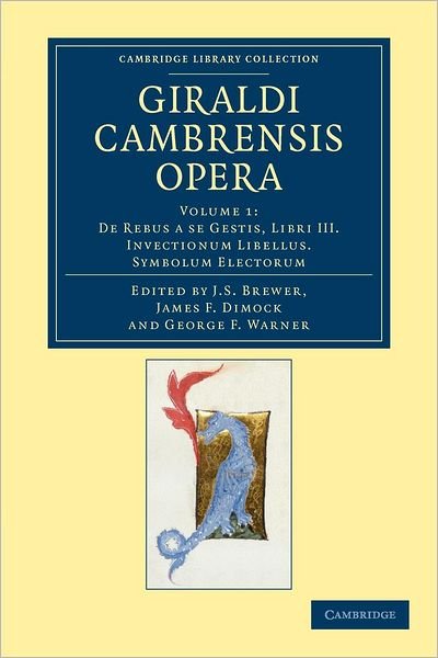 Cover for Giraldus Cambrensis · Giraldi Cambrensis opera - Giraldi Cambrensis opera 8 Volume Set (Paperback Bog) (2012)