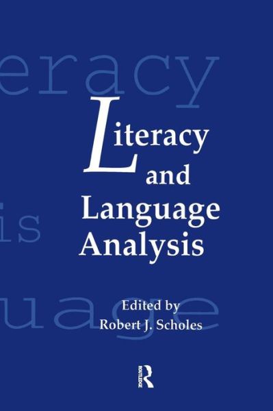 Cover for Scholes · Literacy and Language Analysis (Paperback Book) (2016)