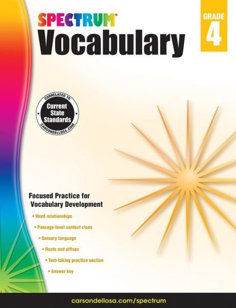 Cover for Spectrum · Spectrum Vocabulary Grade 4 (Pocketbok) (2014)