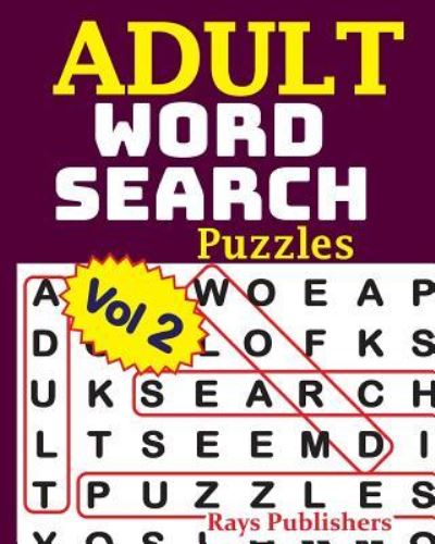 Cover for Rays Publishers · Adult Word Search Puzzles Vol 2 (Paperback Book) (2017)