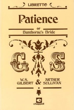 Cover for William Schwenck Gilbert · &quot;Patience&quot; (Paperback Book) (1997)