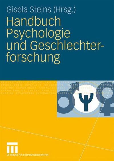 Cover for 9783531921808 · Handbuch Psychologie und Geschlechterforschung (Hardcover Book) (2009)