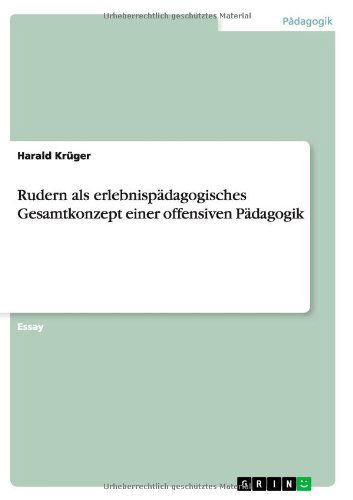 Cover for Krüger · Rudern als erlebnispädagogisches (Buch) [German edition] (2011)