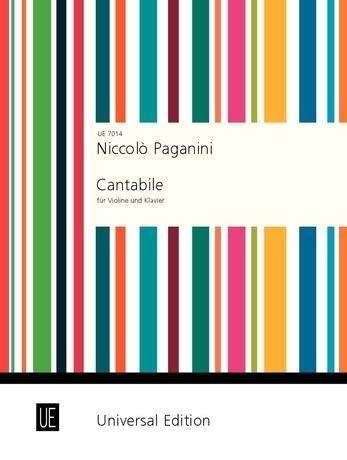 Cantabile D-Dur für Violine un - Paganini - Kirjat -  - 9783702404918 - 