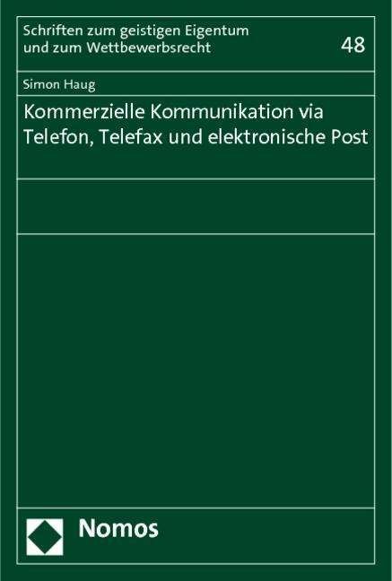 Cover for Haug · Kommerzielle Kommunikation via Tel (Book)