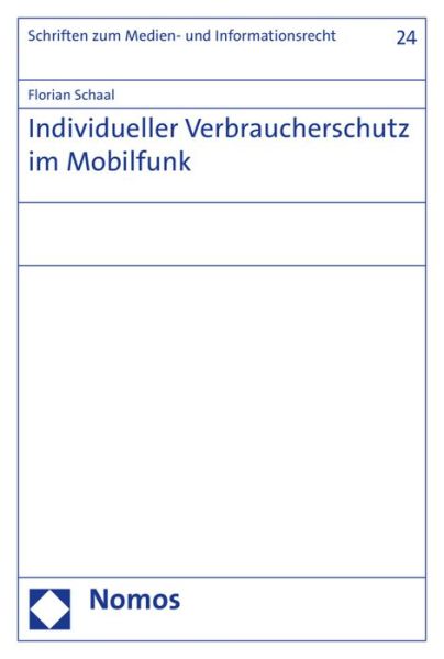 Cover for Schaal · Individueller Verbraucherschutz (Book) (2017)