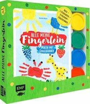 Cover for Pia von Miller · Alle meine Fingerlein: Malen mit Fingerfarben - Das Fingerfarben-Set (Paperback Book) (2018)