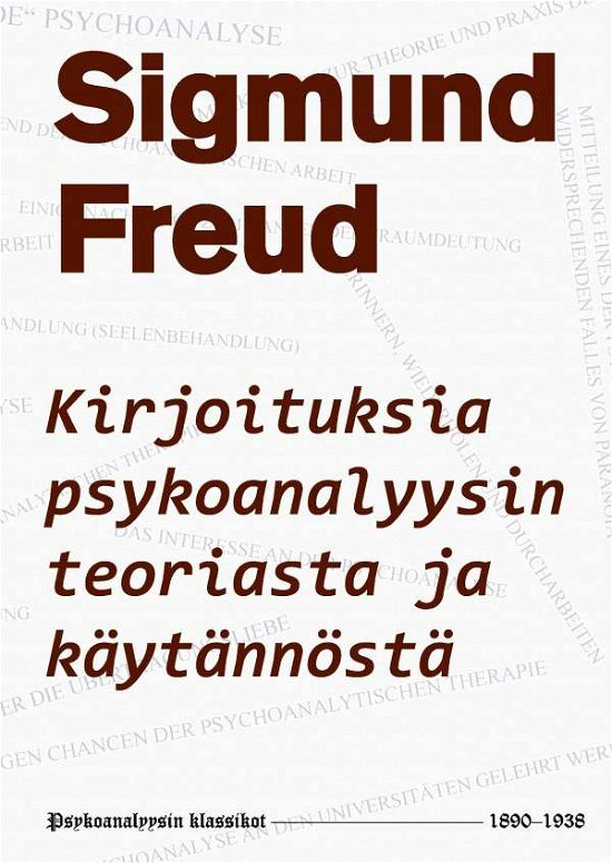 Cover for Freud · Kirjoituksia psykoanalyysin teori (Buch)