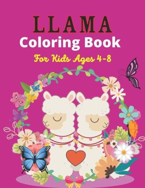 Cover for Srmndm Publications · LLAMA Coloring Book For Kids Ages 4-8 (Paperback Bog) (2020)