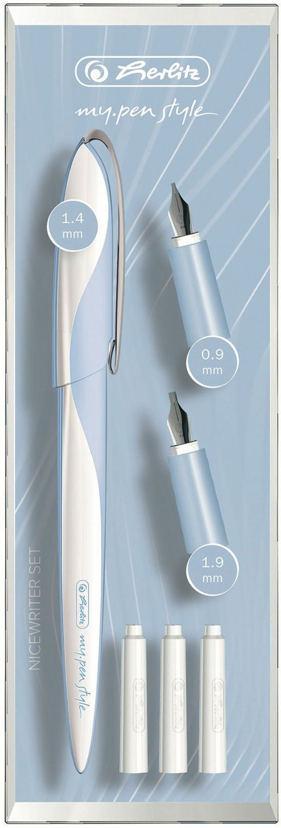 Cover for Herlitz · Herlitz Nicewriter-Set Light Blue + 3 Federn + 4 P (ACCESSORY) (2024)