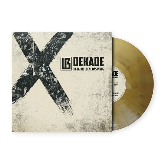 Cover for Local Bastards · Dekade (Ltd. gold / black marbled Vinyl) (LP) (2022)
