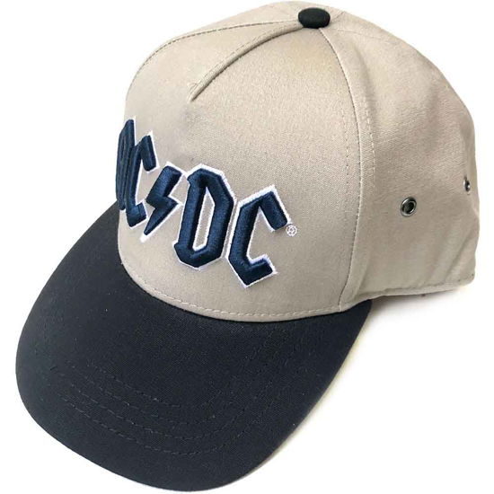 Cover for AC/DC · AC/DC Unisex Snapback Cap: Navy Logo (Klær) [Neutral, Black - Unisex edition]