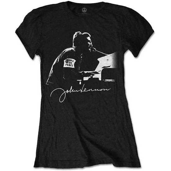 John Lennon Ladies T-Shirt: People For Peace - John Lennon - Koopwaar -  - 5056561041919 - 