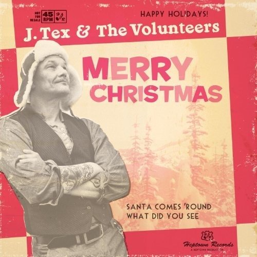 Cover for J &amp; The Volunteers Tex · Santa Comes 'round (LP) (2011)