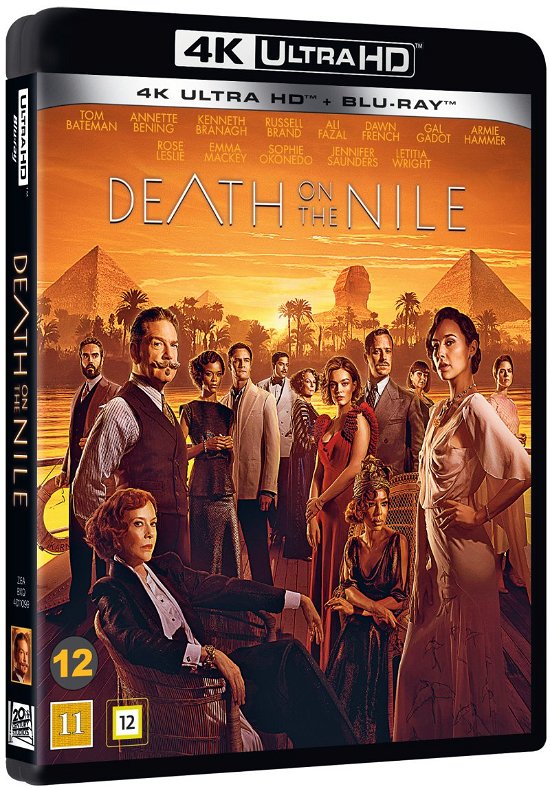 Cover for Kenneth Branagh · Death On The Nile (Døden på Nilen) (4K UHD + Blu-ray) (2022)