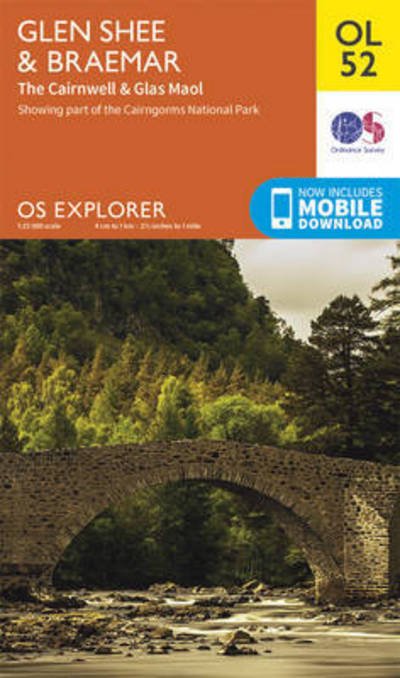 Cover for Ordnance Survey · Glen Shee &amp; Braemar, the Cairnwell &amp; Glas Maol - OS Explorer Map (Landkarten) [May 2015 edition] (2015)
