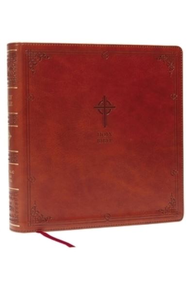 Cover for Catholic Bible Press · NABRE XL, Catholic Edition, Leathersoft, Brown, Comfort Print: Holy Bible (Leather Book) (2022)