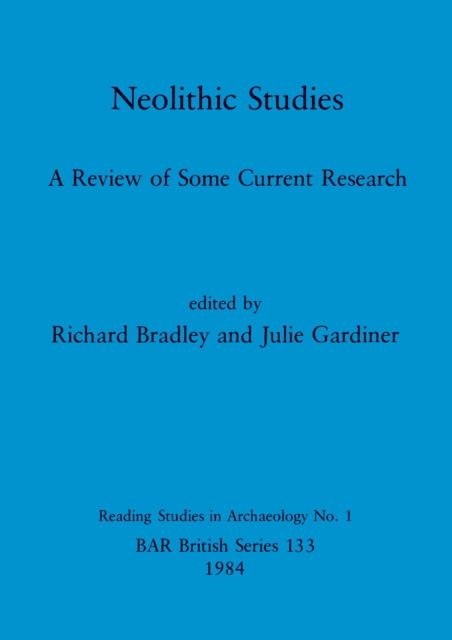 Cover for Neolithic studies (N/A) (1984)