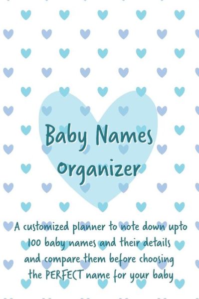 Cover for Laks Baby Designs · Baby Names Organizer (Paperback Book) (2019)