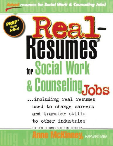 Cover for Anne Mckinney · Real-resumes for Social Work &amp; Counseling Jobs (Paperback Book) (2012)