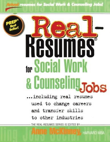 Cover for Anne Mckinney · Real-resumes for Social Work &amp; Counseling Jobs (Pocketbok) (2012)