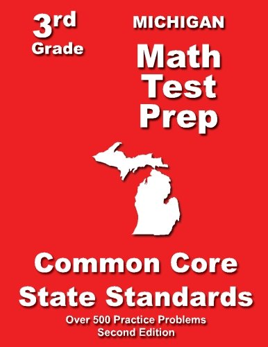 Cover for Teachers' Treasures · Michigan 3rd Grade Math Test Prep: Common Core State Standards (Paperback Book) [2nd edition] (2014)