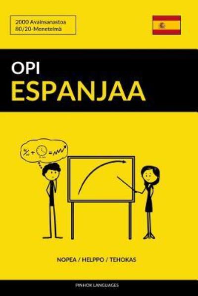 Cover for Pinhok Languages · Opi Espanjaa - Nopea / Helppo / Tehokas (Paperback Book) (2017)