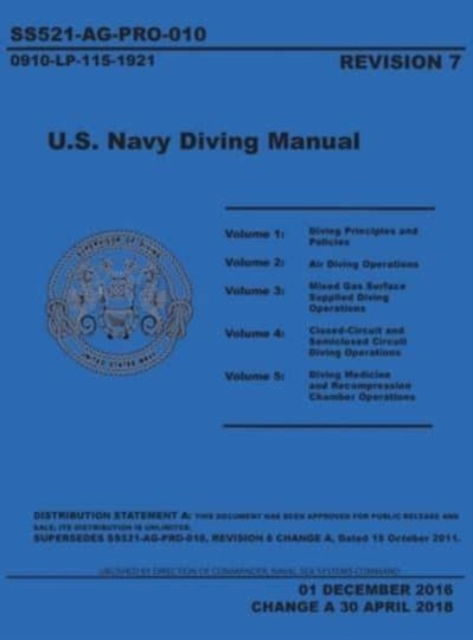 Cover for Navsea · U.S. Navy Diving Manual 7e (Hardcover Book) [Revision 7 edition] (2018)