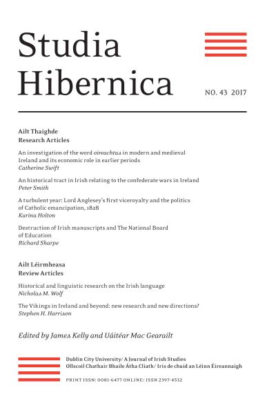 Studia Hibernica Vol. 43 - James Kelly - Böcker - Liverpool University Press - 9781786940919 - 30 september 2017