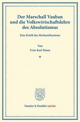 Cover for Mann · Der Marschall Vauban und die Volks (Bok) (2013)