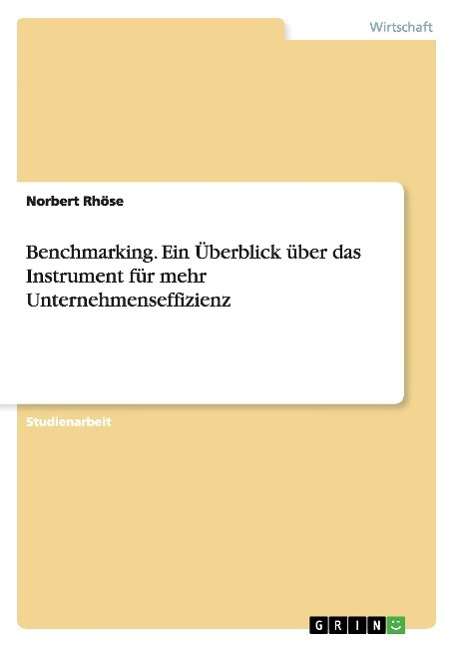 Cover for Rhöse · Benchmarking (Book) [German edition] (2009)