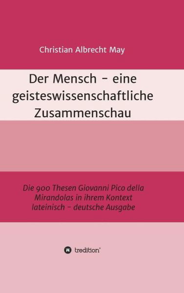 Cover for May · Der Mensch - eine geisteswissenscha (Book) (2017)