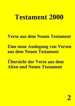 Testament 2000 Band 2 - Norman - Books -  - 9783833484919 - 