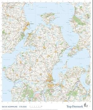 Cover for Trap Danmark · Trap Danmark: Kort over Skive Kommune (Landkart) (2019)