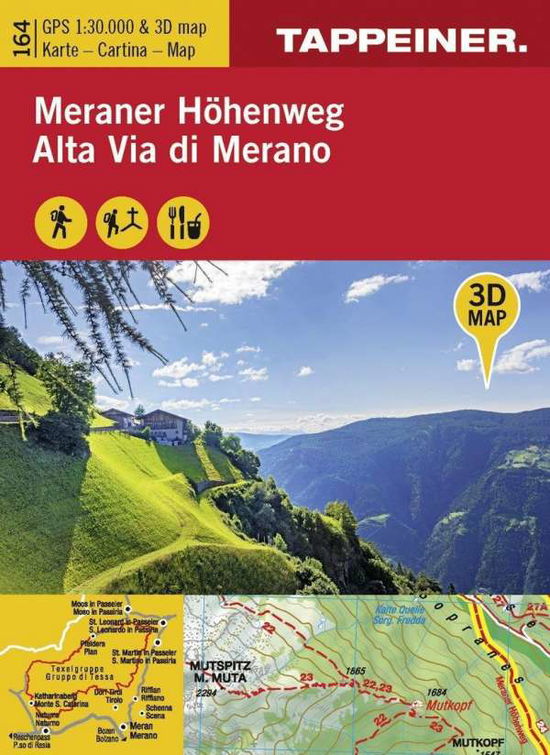 Cover for Aa.Vv. · Koka 164. Meraner Hohenweg-Alta Via Di Merano. Carta Topografica 1:30.000 E Panoramica In 3D (DVD)