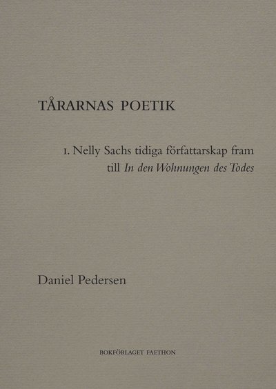 Cover for Daniel Pedersen · Tårarnas poetik: Tårarnas poetik (Book) (2020)