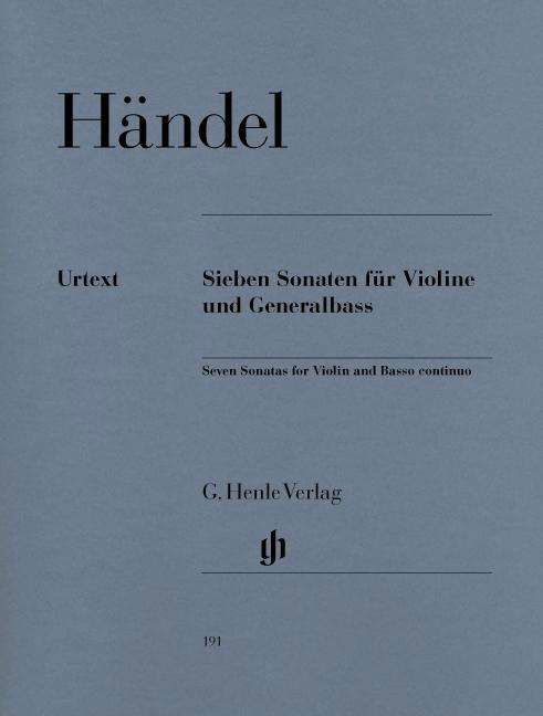 Cover for G.F. Händel · 7 Sonaten,Violine+B.c.HN191 (Bog) (2018)