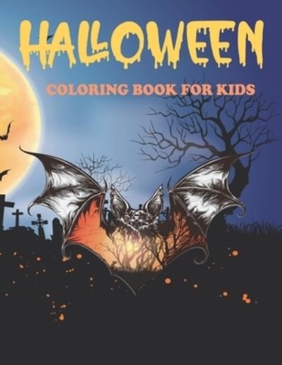 Cover for Tech Nur Press · Halloween Coloring Book For Kids: Kids Coloring Book with Spooky Characters, Kids Halloween Book (Paperback Bog) (2021)