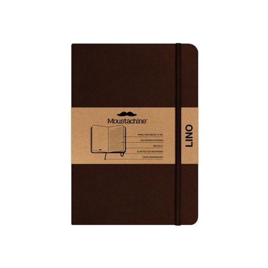 Cover for Moustachine · Moustachine Classic Linen Medium Brown Ruled Flex (Book) (2024)