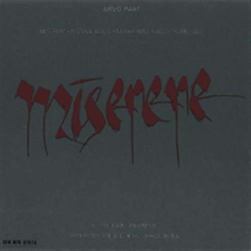 Miserere - Kristjan Järvi - Music - ECM - 0042284753920 - July 31, 1990