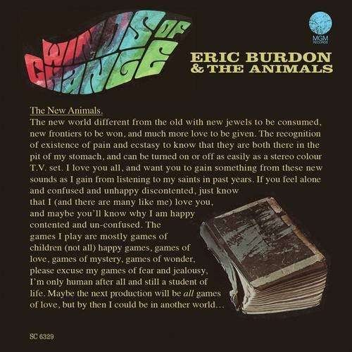 Winds of Change - Burdon, Eric & The Animals - Muziek - Sundazed Music, Inc. - 0090771632920 - 2016