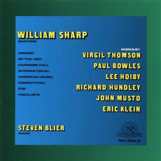 Cover for William Sharp · Works of Bowles Hoiby Hundley Klein Musto (CD) (1992)