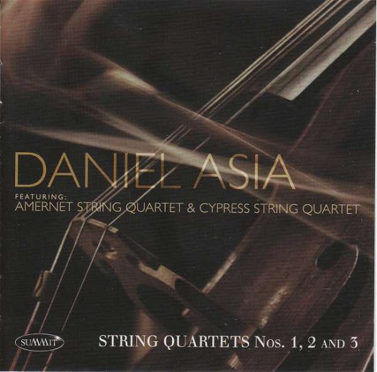 Cover for Asia Daniel &amp; Amernet String Quartet · String Quartets Nos 1. 2 And 3 (CD) (2019)