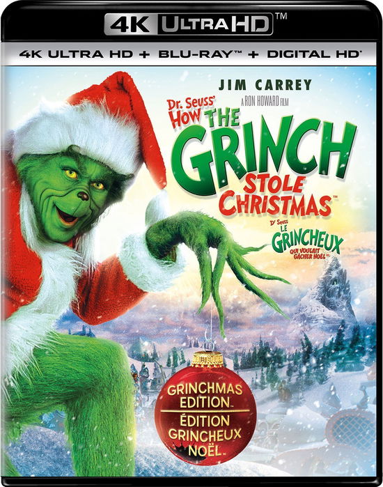 Cover for 4k Ultra Hd · Dr. Seuss' How the Grinch Stole Christmas (4K Ultra HD) (2018)