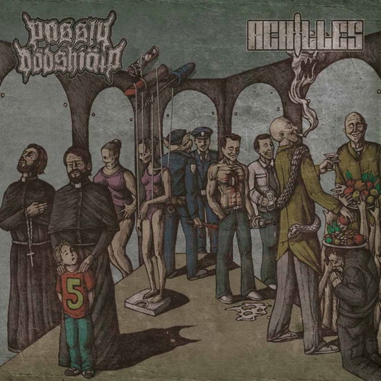 Cover for Passiv Dodshjalp / Achilles · Split (LP) (2014)