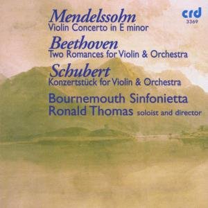 Beethoven / Mendelssohn / Schubert: Romances / Violin Concerto / Konzertstuck - B. Sinfonietta / Ronald Thomas - Music - CRD - 0708093336920 - July 8, 2016