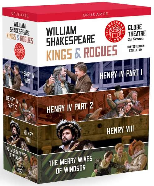 Cover for Shakespeare / Allam / Benjamin · Shakespeare: Kings &amp; Rogues (Shakespeare: Henry IV Parts 1 &amp; 2 / Henry VIII / The Merry Wives Of Windsor) (DVD) (2012)