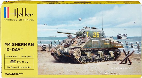 1/72 M4 Sherman D-day - Heller - Merchandise - MAPED HELLER JOUSTRA - 3279510798920 - 