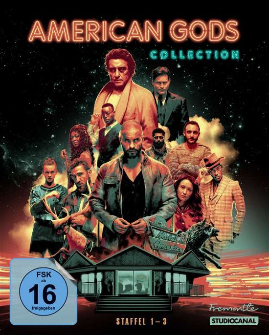 American Gods-collection / Staffel 1-3/blu-ray - Ricky Whittle,emily Browning,omid Abtahi - Filmes -  - 4006680098920 - 23 de setembro de 2021